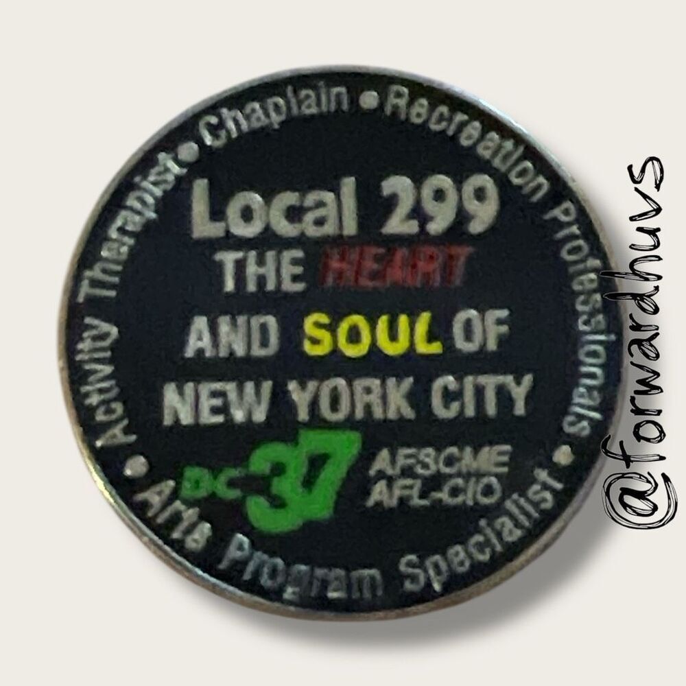Local 299 Union Pin – DC 37 AFSCME AFL-CIO – NYC Pride
